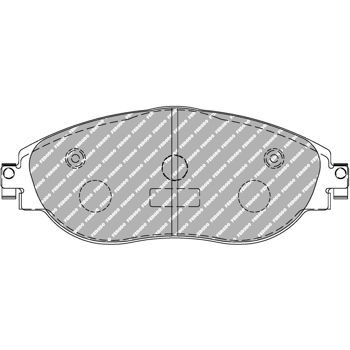 Pastilhas de travão FERODO DS 3.12 dianteiras para AUDI S3 quattro/VW Golf 7Array