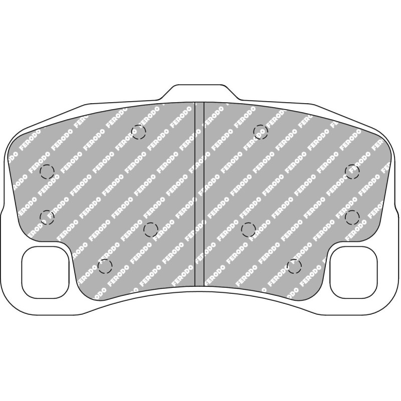 Pastilhas de travão FERODO DS 3.12 traseiras para PORSCHE 911 997Array