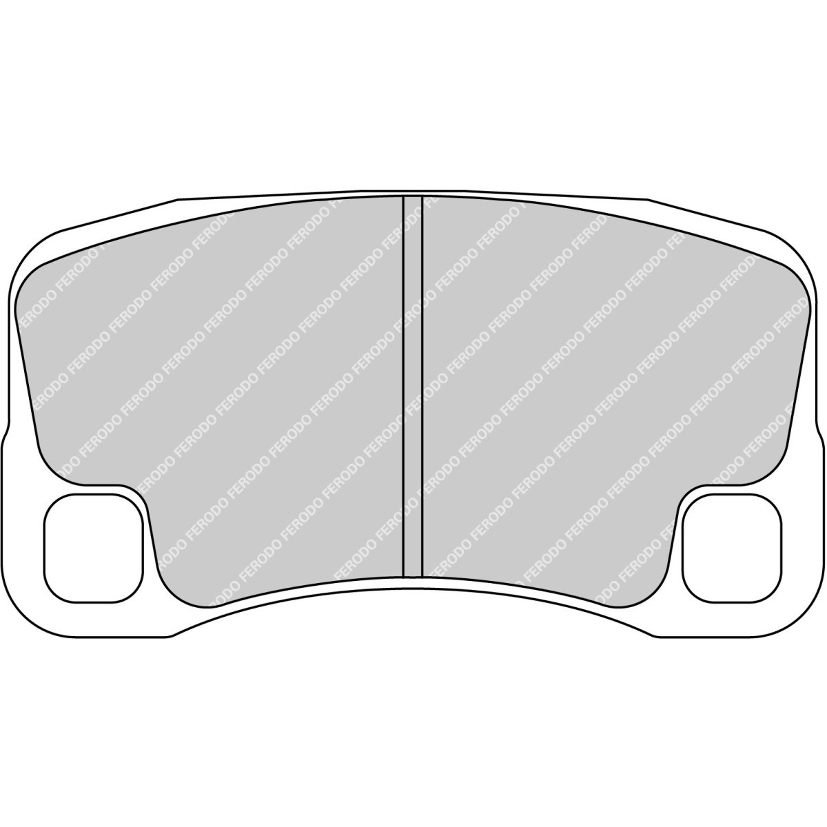 Pastilhas de travão FERODO DS2500 traseiras para PORSCHE 911 997Array