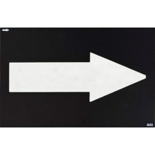 Flecha para cartel de stand BG Racing 337 x 240 mm