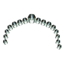 Conjunto de porcas cónicas em aço 12x125 GT2i