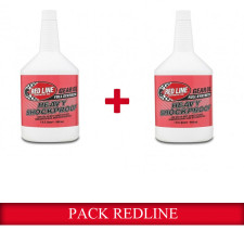 Pack de 2 bidones de aceite para caja de cambios Red Line Heavy Shockproof de 0,95 L cada uno