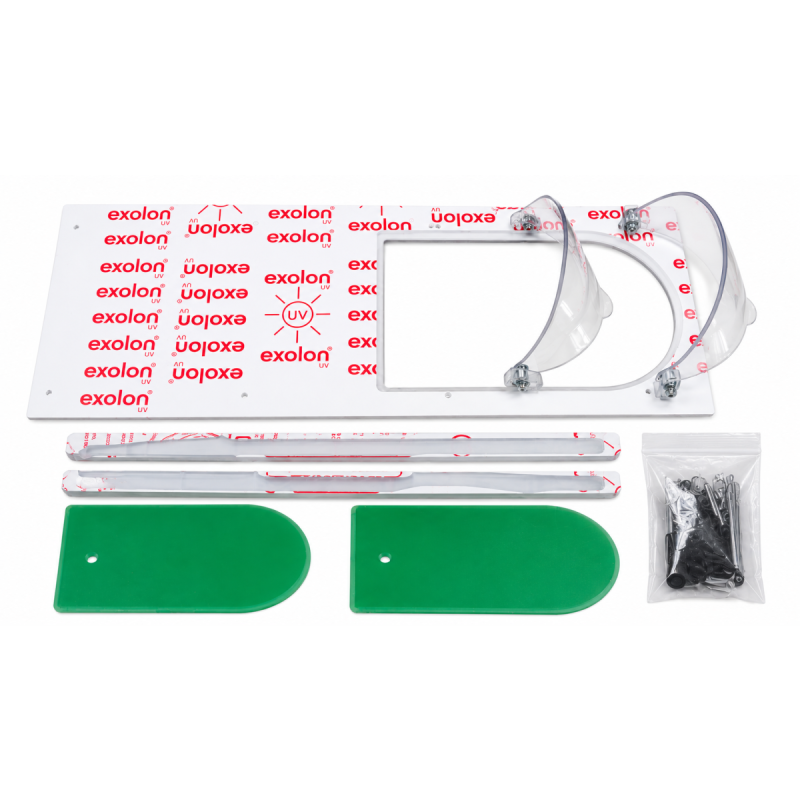 Ventanillas de ventilación de Makrolon Exolon Racing Window 2T6+DArray