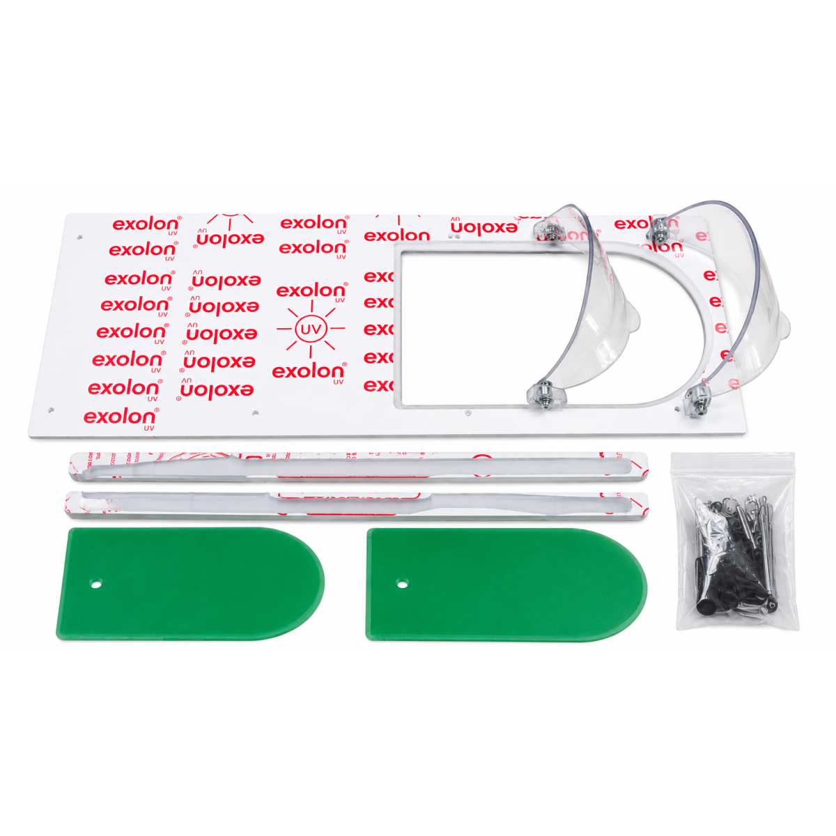 Aberturas de ventilação para janelas Makrolon Exolon Racing Window 2T6+DArray