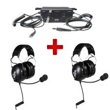 Pack 2 capacetes GT2i Pro + caixa de controlo GT2i Race & Safety Pro