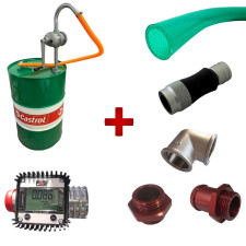 Paquete completo de reabastecimiento para un trasvase y una distribución eficientes de combustible.