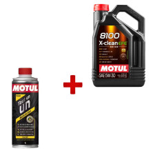Pacote de Inspeção Técnica MOTUL: Óleo 5W30 e Limpador de Diesel «tudo-em-1»