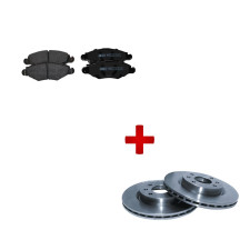 Kit de frenos delanteros para Peugeot 206 XS / S16 de rally: discos + pastillas de prestaciones