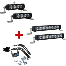 Pack Rally Led Racing Pro 4 + Pro 8 + Suporte