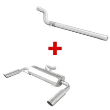 Conjunto de escape Inoxcar para Renault Clio 3 RS: desempenho e durabilidade