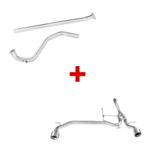 Conjunto de escape Inoxcar para Suzuki Swift Sport Hybrid 1.4 (129 cv) – Solução Cat-Back – GPF Back