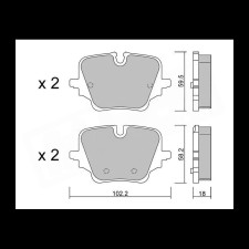 Pastillas de freno GT2i Club BMW M135 xDrive F70 traseras