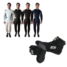 Pack GT2i Race 4 FIA y botines fia negros - Equipamiento completo homologado por la FIA