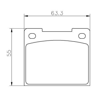 Pastillas traseras Mintex MGB533-MRM1802 Peugeot 208 R2Array