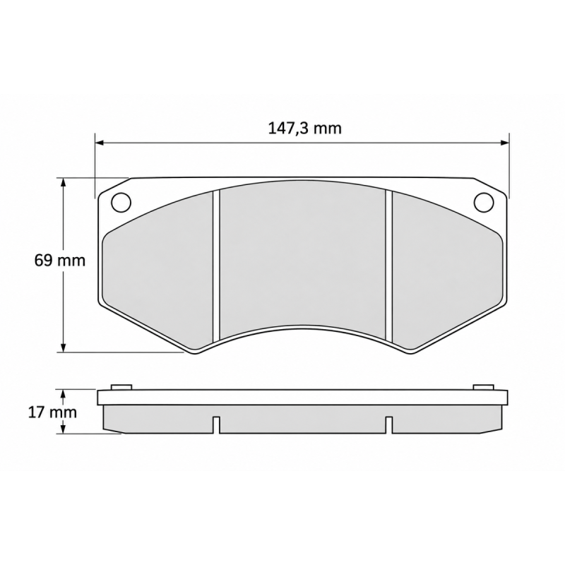 Pastilhas de travão CL Brakes RC6 Tarox B32 SP0239 5015W58T17RC6Array