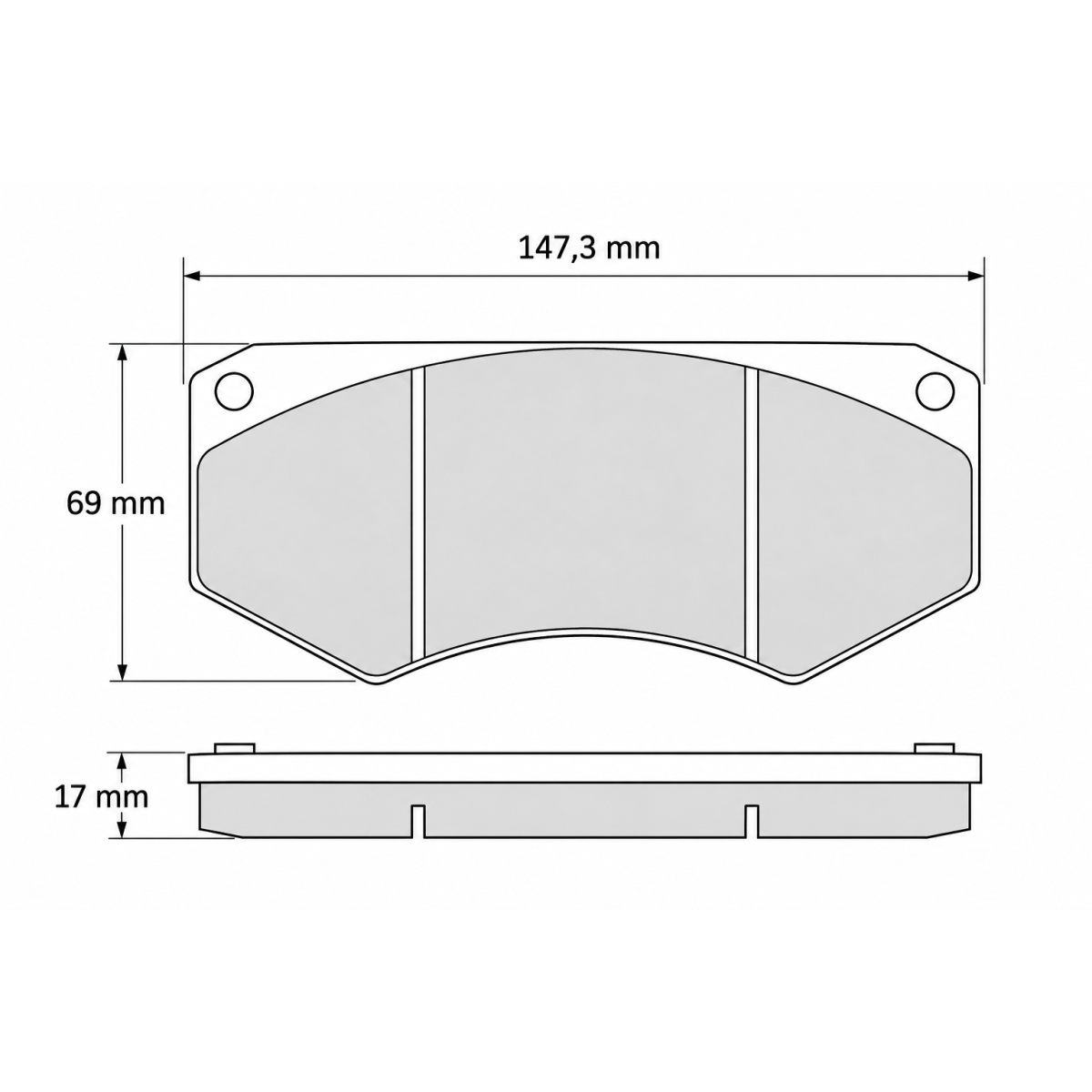 Pastilhas de travão CL Brakes RC6 Tarox B32 SP0239 5015W58T17RC6Array