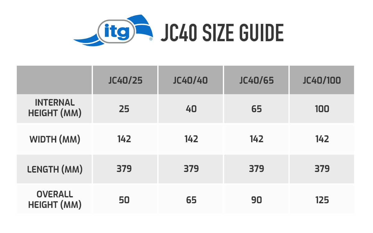Filtro de ar abaulado ITG Megaflow JC40 65 mm - JC40/S/65Array