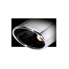Salida Escape Inoxcar Oval Diámetro 150x105 Cromo longitud 300mm