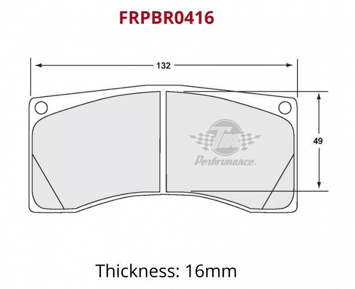 Pastillas de freno TM Performance TM198 16 mm - FRPBR0416-198Array