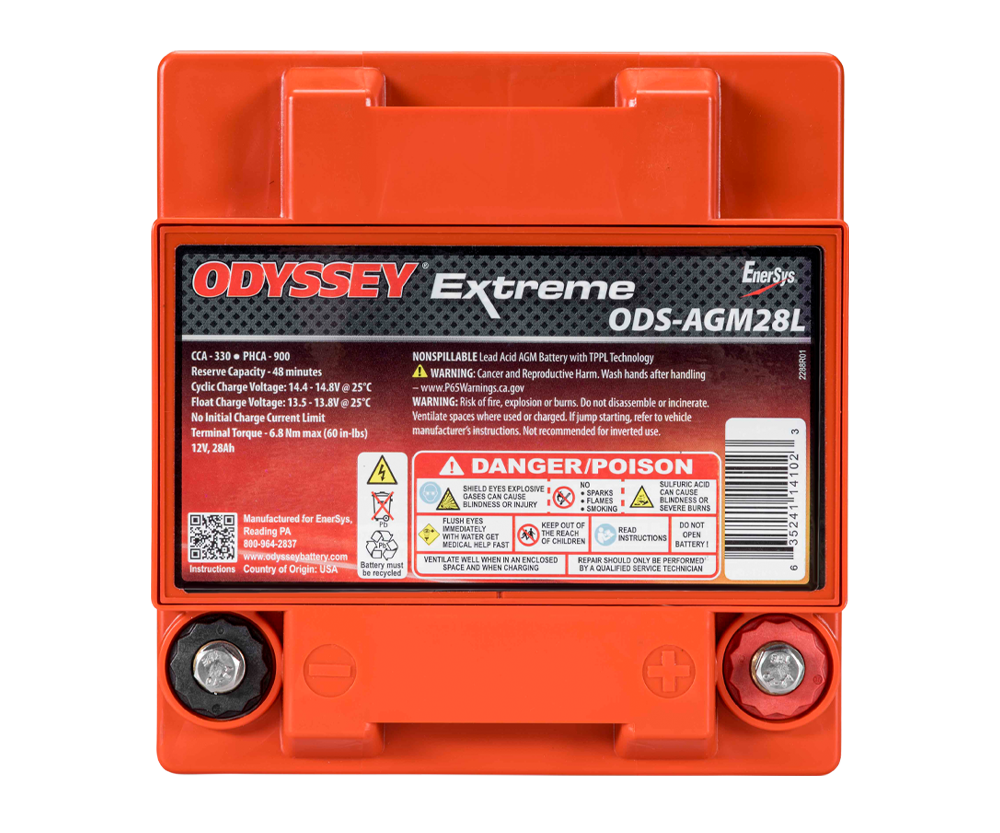 Bateria de competição AGM Odyssey Extreme PC925 ODS-AGM28L 28 Ah 925 PHCAArray