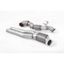 Milltek SSXAU771 Turbo downpipe com HJS Sport HJS Euro 6 CE Approved Linha Milltek e montagem original