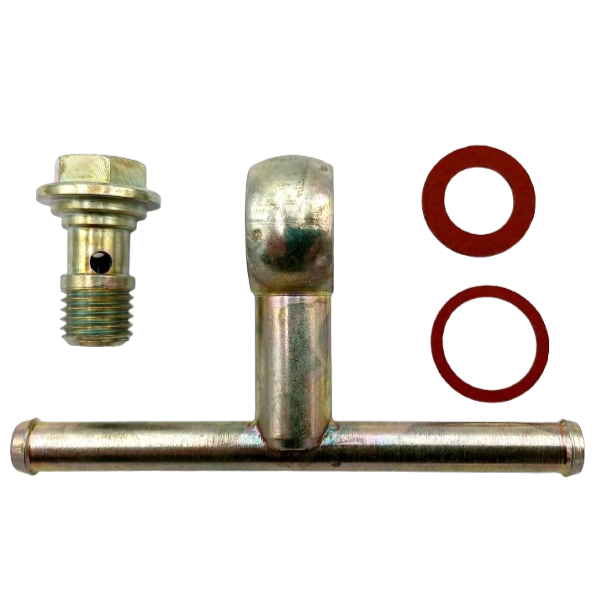 Kit de racor de gasolina tipo banjo simple en T - Weber DCOE / DCO/SP / DCNFArray