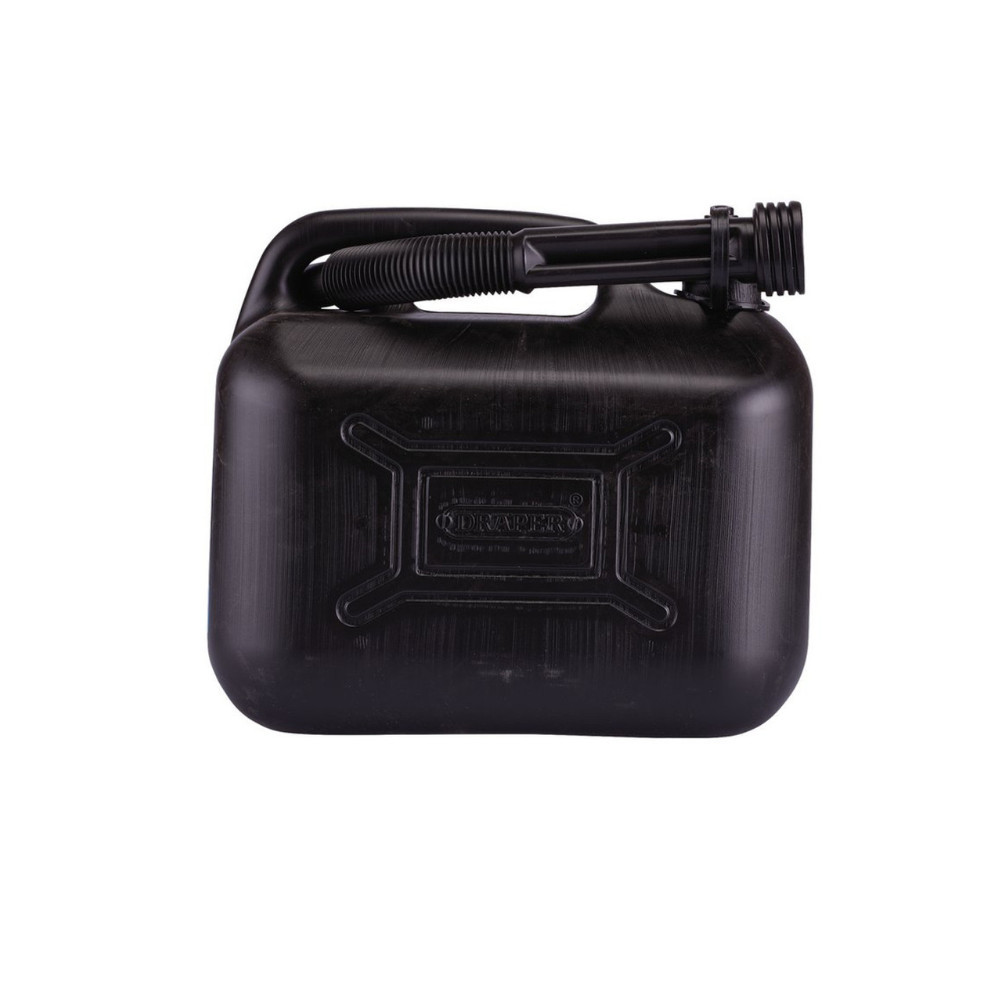 Recipiente de combustível de plástico Draper, 5L, preto.Array