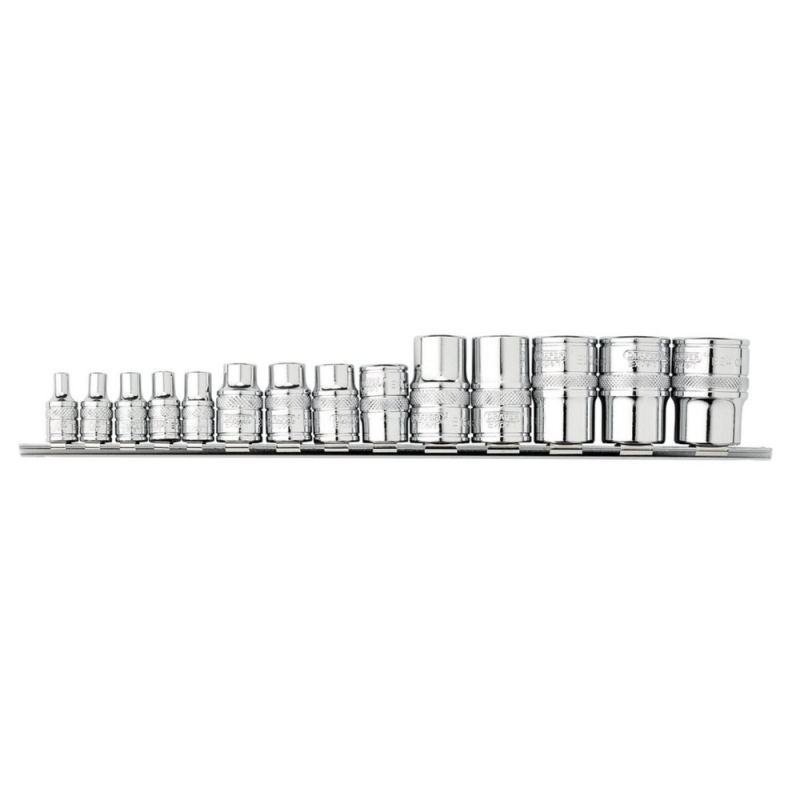 Jogo de soquetes Draper Expert TX-STAE, ¼'', 3/8'' e ½'' (14 peças).Array