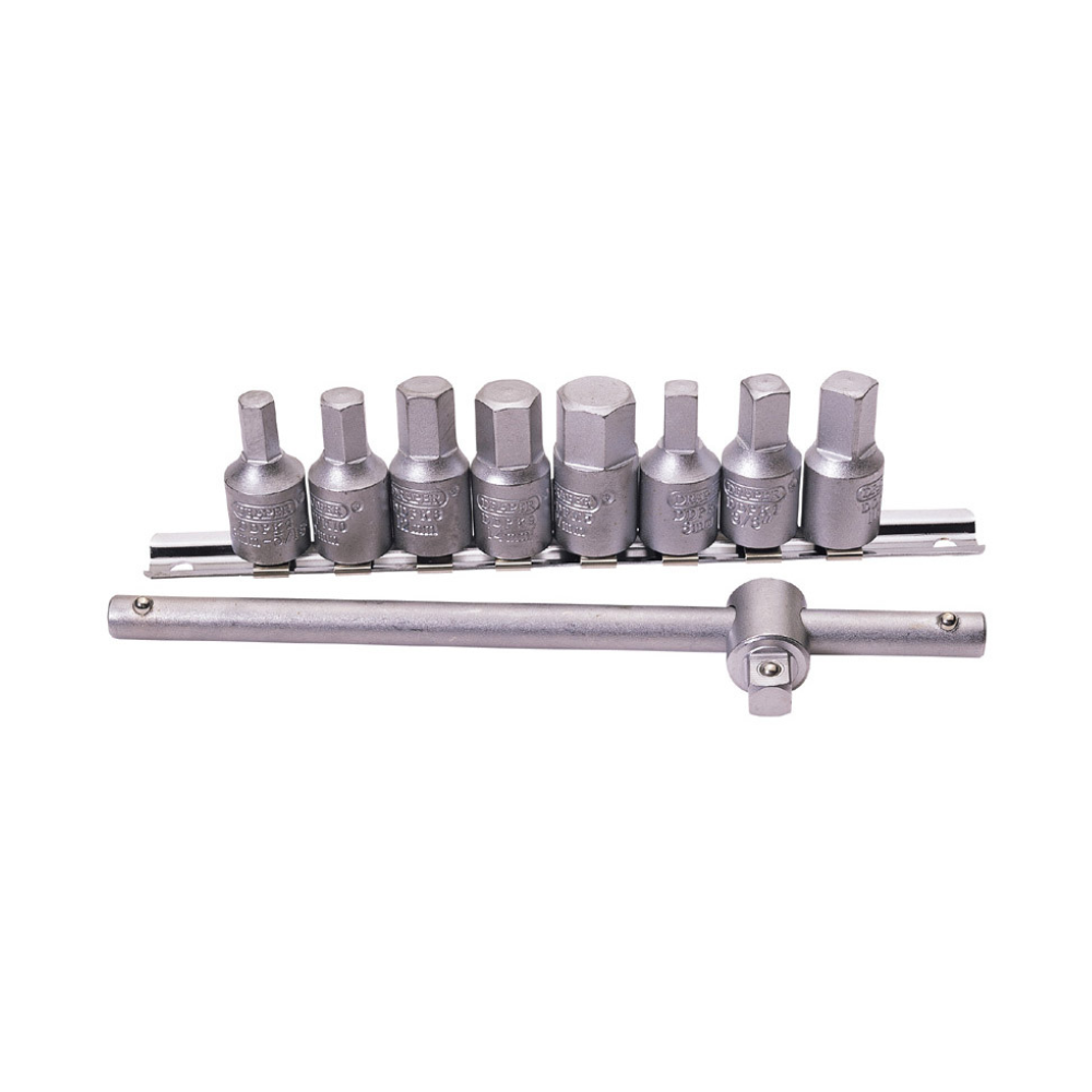 DRAPER juego de llaves de vaso para tapón de vaciado, 3/8 (10 uds.)Array