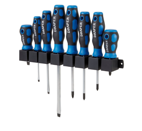 Draper Tools juego de destornilladores de agarre suave (8 piezas)Array