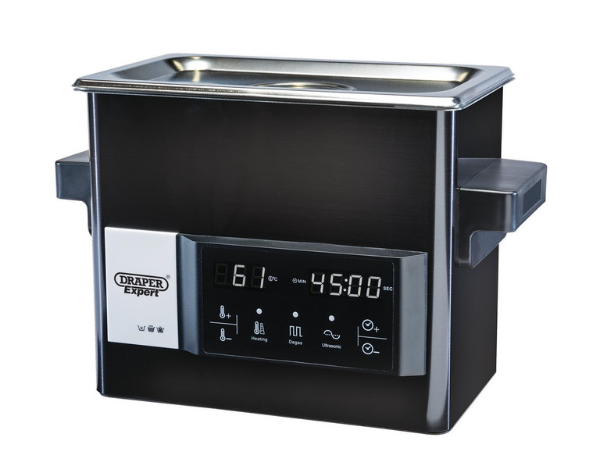Draper Tools cuba de limpieza ultrasónica 3 Litros 270x170x240mmArray