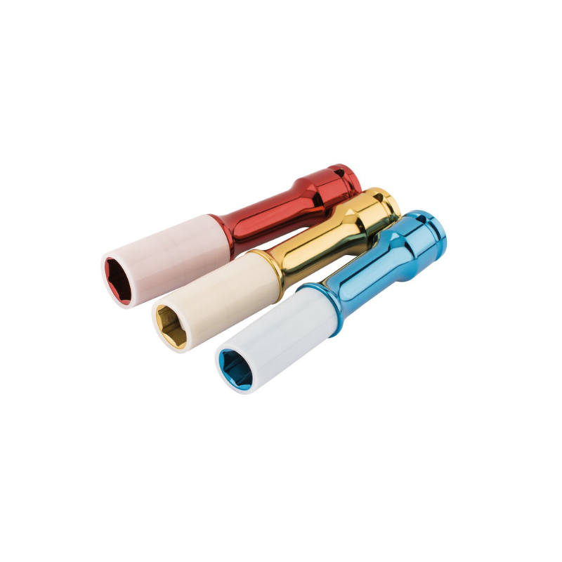 Draper Tools 1/2" llaves de impacto largas para llantas de aluminio (3 uds.)Array