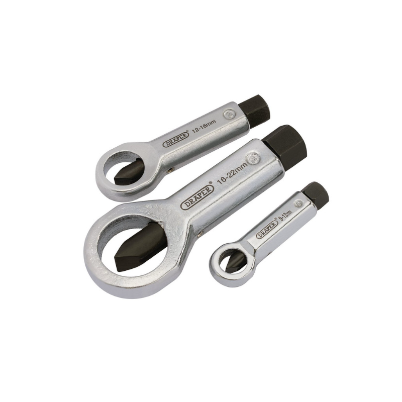 Draper Tools Juego de cascanueces de 9 a 22 mm (3 piezas)Array