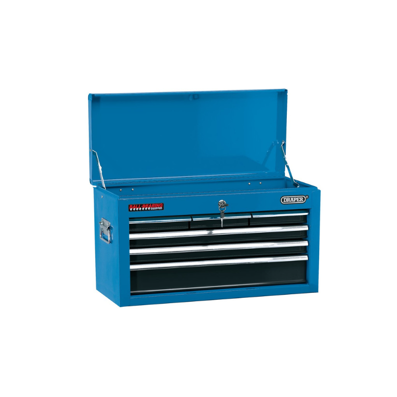 Draper Tools caixa de ferramentas estreita 6 gavetas 24" azul 600x255x345mmArray