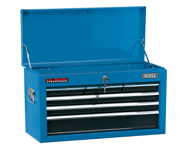 Draper Tools caja de herramientas estrecha 6 cajones 24" azul 600x255x345mmArray
