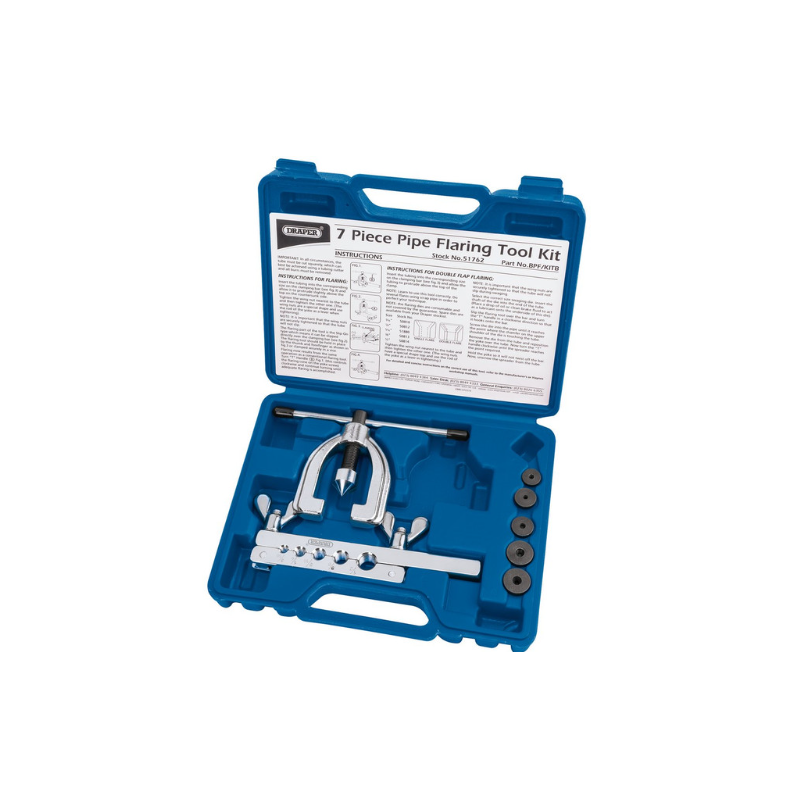 Draper Tools kit de alargamento da mangueira do travão (7 peças)Array