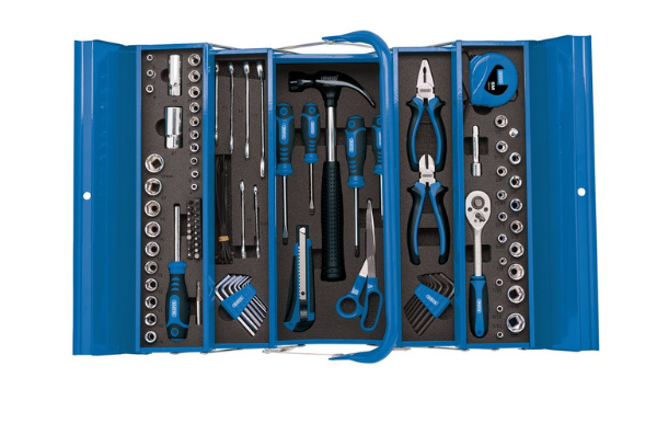 Kit de herramientas Draper Tools en módulos de espuma que incluye herramientasArray