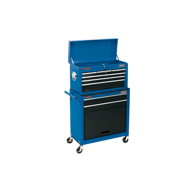 Draper Tools carro de taller con 2 cajones y caja de 6 cajones 616x330x1080mmArray