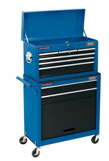 Draper Tools carrinho de oficina com 2 gavetas e caixa de 6 gavetas 616x330x1080mmArray