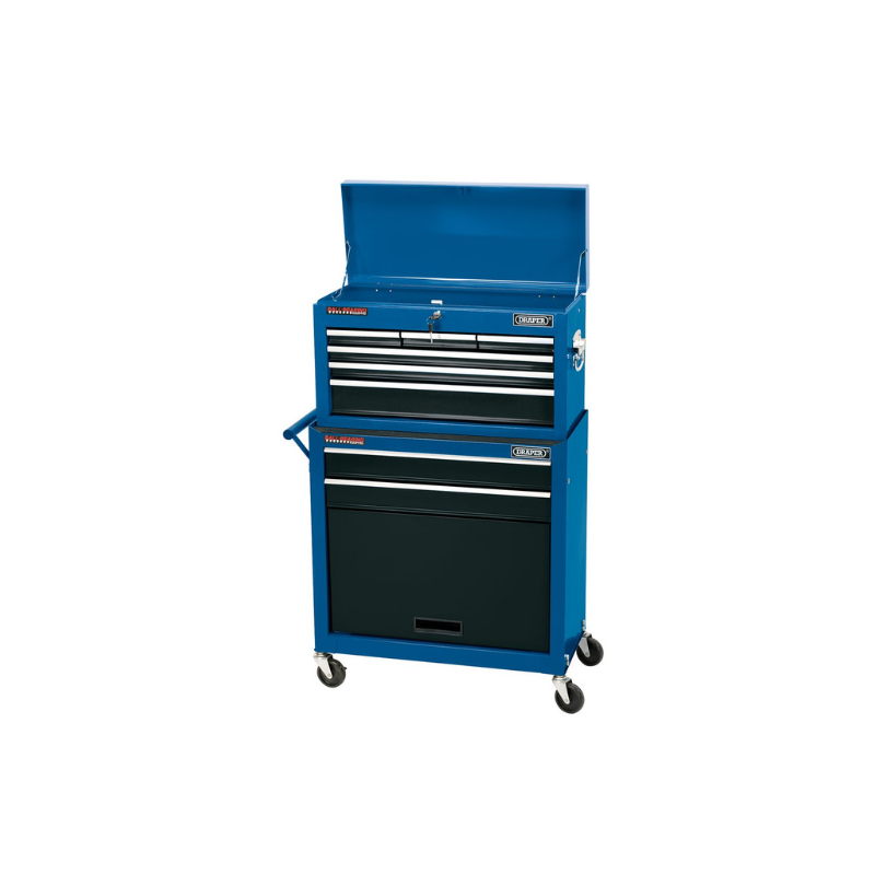 Draper Tools carro de taller con 2 cajones y caja de 6 cajones 616x330x1080mmArray