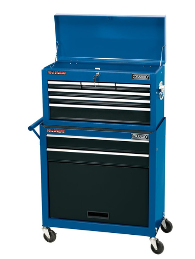 Draper Tools carrinho de oficina com 2 gavetas e caixa de 6 gavetas 616x330x1080mmArray