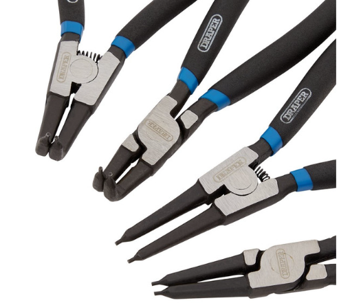 Juego de alicates para circlips internos y externos Draper Tools (4 piezas)Array