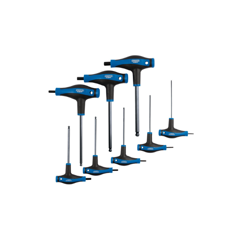 Draper Tools T-Handle Hex y Juego de Llaves de Bola ( 8 piezas )Array