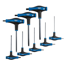 Draper Tools Jogo de chaves hexagonais e de esferas com cabo em T (8 unid.)