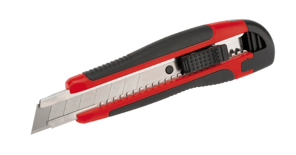 Draper Tools cortador de caixas retrátil de 18 mm com pega maciaArray
