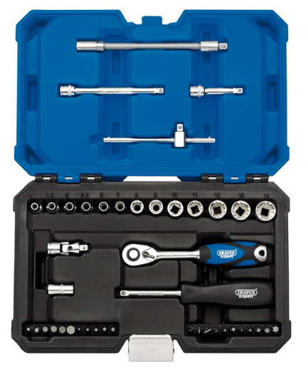 Draper Tools Juego de carracas métricas 1/4" Multi-Drive (43 piezas)Array