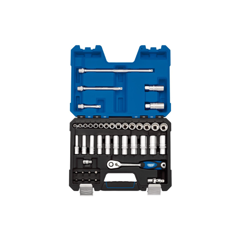 Draper Tools 3/8" Metric Multi-Drive ratchet kit (42 piezas)Array