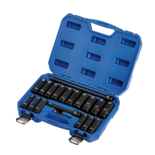 Draper Tools Conjunto de chaves de impacto métricas de 1/2" HI-TORQ (19 peças)