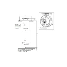 Indicador de combustible VDO de 310 mm 224-011-000-310G