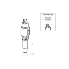 Sensor de temperatura del agua VDO de +40 a 120 °C, 5/8-18 NF-3, 323-803-001-002D
